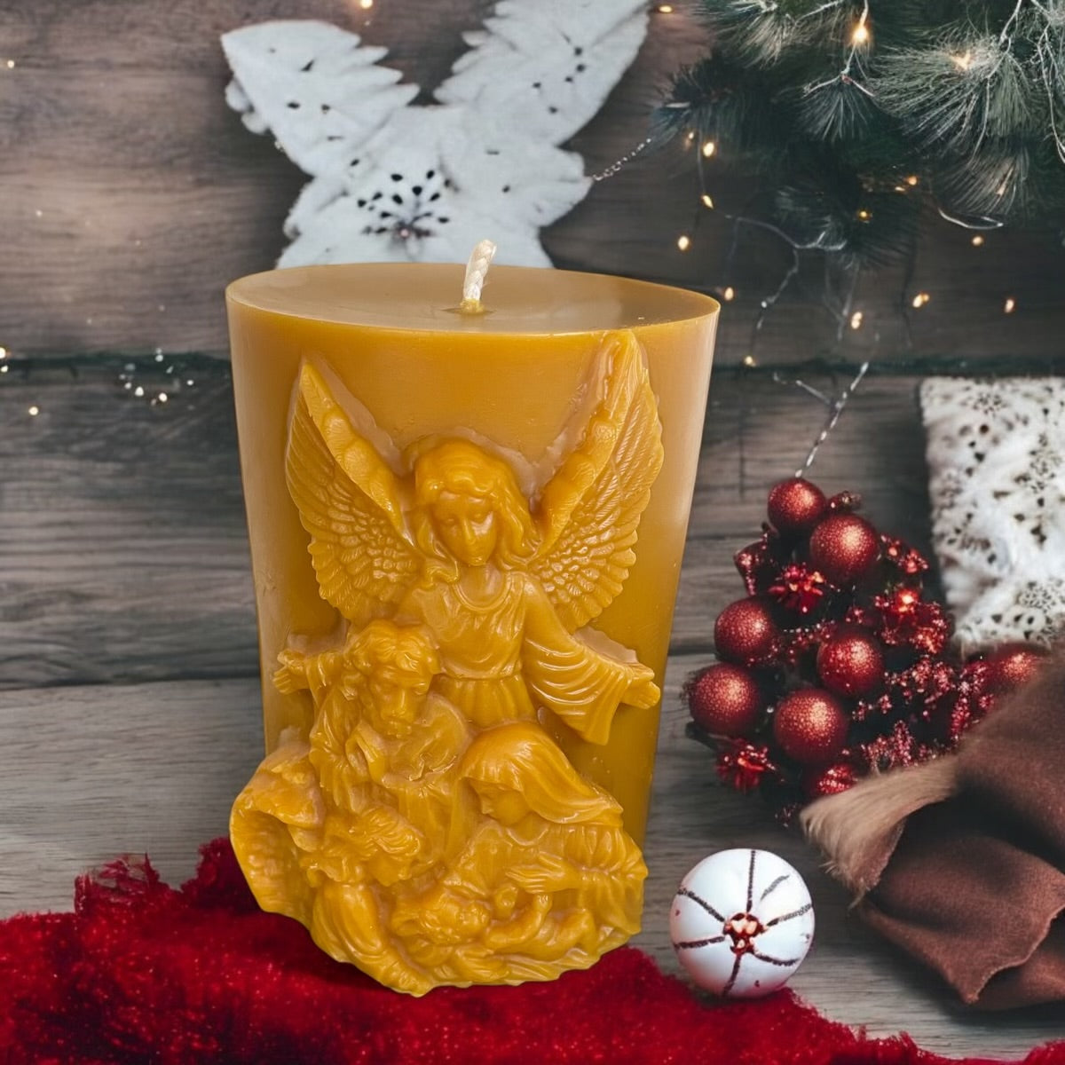 Nativity candle