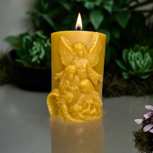 Nativity candle