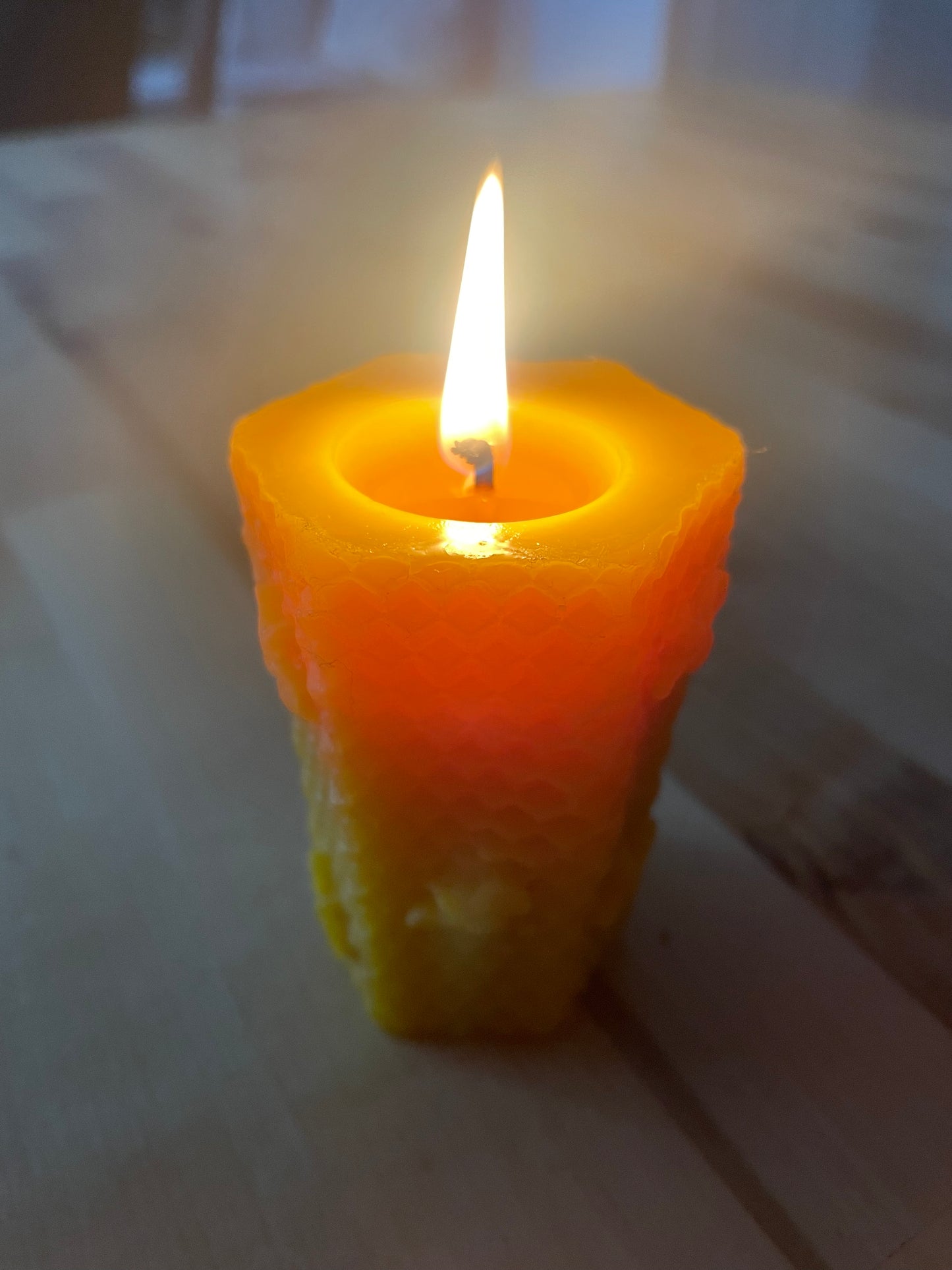 Honeycomb candle